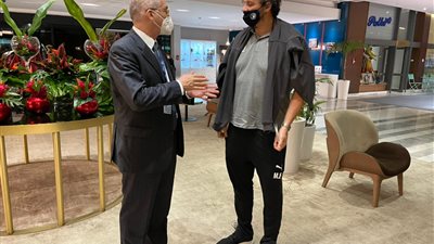 بعثة بيراميدز تصل فندق الإقامة بأبيدجان (صور)