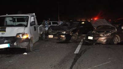 تفاصيل إصابة 16 شخصا إثر تصادم سيارة بالصحراوي الشرقي بالمنيا
