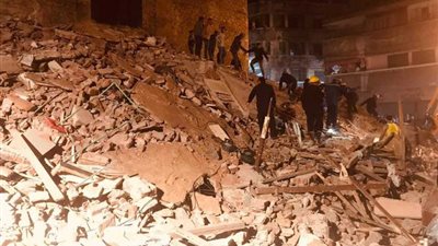 انتشال آخر جثة من جثث ضحايا العقار المنهار بروض الفرج بالقاهرة 