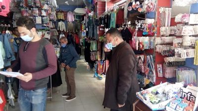 ضبط 42 مخالفة لعدم الالتزام بالإجراءات الاحترازية بالمنيا (صور)