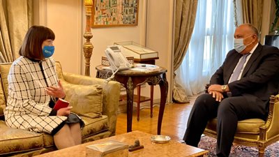 وزير الخارجية يستقبل المنسق المقيم الجديدة للأمم المتحدة بالقاهرة