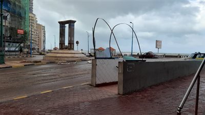 رياح شديدة تقتلع 