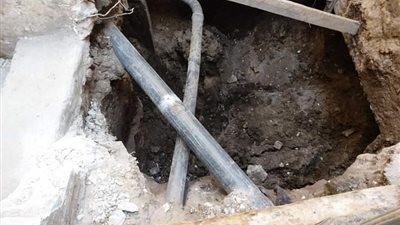 هبوط أرضي مفاجئ بمنزل بمنطقة المجاهدين بحي غرب أسيوط