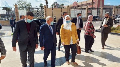 محافظ بورسعيد يستقبل وزيرة التضامن الاجتماعي لتفقد عدد من المشروعات 