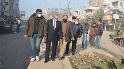 محافظ القليوبية يتفقد تطوير شارع فريد ندا.. ويؤكد: العمل 24 ساعة حتى الانتهاء منه