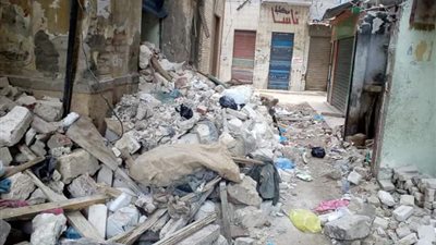 انهيار أجزاء من عقارين بالإسكندرية دون إصابات