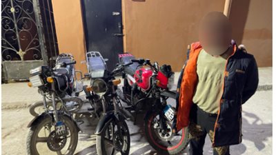 القبض على عاطل لاتهامه بسرقة دراجة نارية بمنشية ناصر