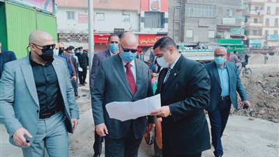 محافظ القاهرة يتفقد أعمال إنشاء محور 