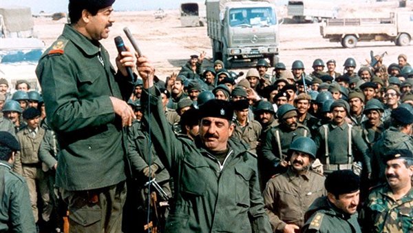 صدام حسين إبان حرب