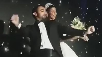 اللقطات الأولى من حفل زفاف دينا شقيقة الفنان أحمد داش (فيديو)