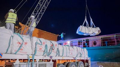 المنطقة الاقتصادية: مغادرة سفينة أورانس إلى المغرب بـ6 آلاف طن من الأسمنت