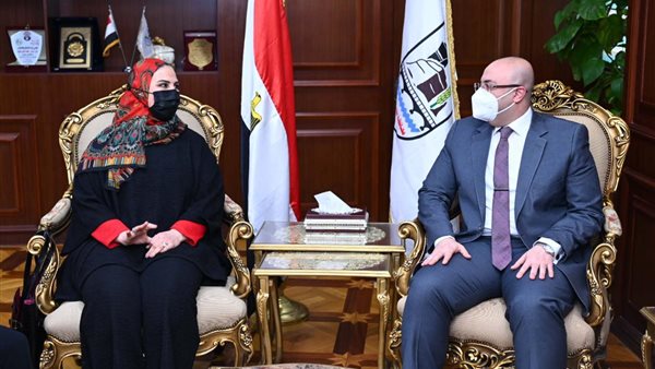 القباج ومحافظ بورسعيد