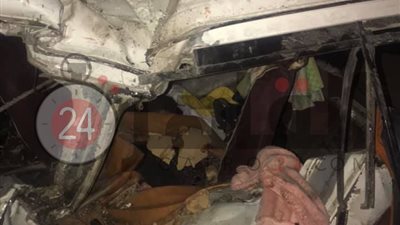 مستشفيات بني سويف تستقبل جثث ومصابي حادث الطريق الصحراوي