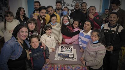 أبطاله من ذوي الهمم.. الاحتفال بتصوير مسلسل 