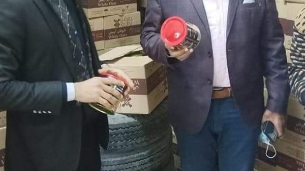 جانب من ضبط العبوات