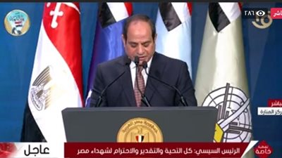 السيسي يوجه الشكر للعاملين بالمجال الطبي: 