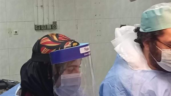 ولادة قيصرية لمصابة