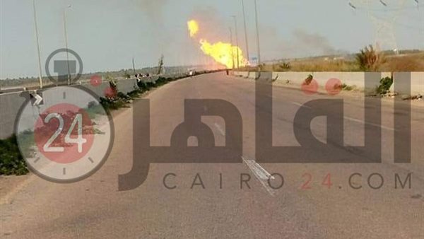 حريق خط الغاز