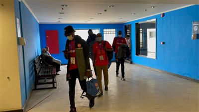 نكانا الزامبي يصل ملعب الدفاع الجوي لمواجهة بيراميدز