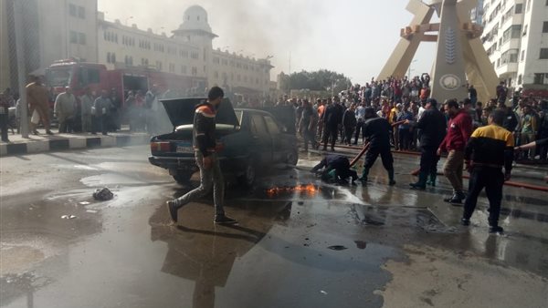 جانب من الحريق