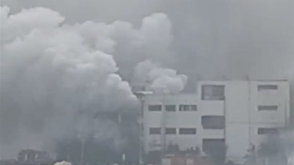 حريق مصنع العبور