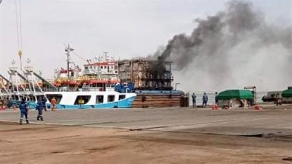  حريق الورش العائمة