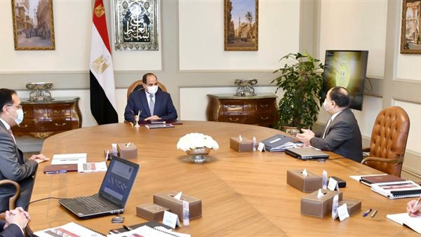 السيسي مع وزير المالية