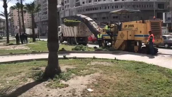 رصف شارع مصطفى كامل