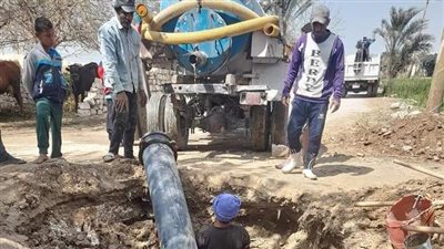 انقطاع المياه عن قرية دير جبل الطير بمركز سمالوط في المنيا 