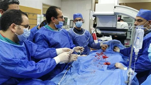 فريق طبى بوحدة جراحة