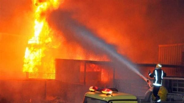 حريق مصنع حلويات