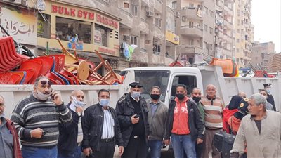 حملة مكبرة لإزالة إشغالات الطريق في بولاق الدكرور بالجيزة (صور)