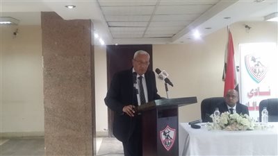 عماد عبد العزيز خلال مؤتمر بالنادي: 