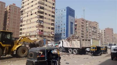 رفع 30 طن قمامة ومخلفات بشبرا الخيمة (صور) 