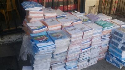 ضبط 17 ألف كتاب دراسي دون تصريح داخل مكتبة بالقليوبية