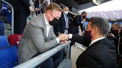 استمرار كومان الموسم المقبل.. تعرف على تفاصيل اجتماع لابورتا