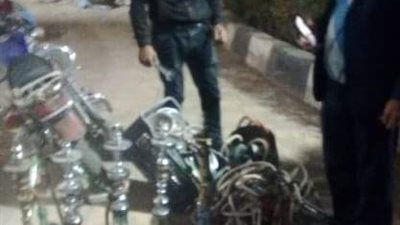 ضبط 65 شيشة وتحرير 29 محضر عدم ارتداء كمامة في حملة بالفشن