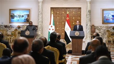 رئيس بوروندي: نحرص على تطوير العلاقات بيننا وبين مصر في مختلف المجالات