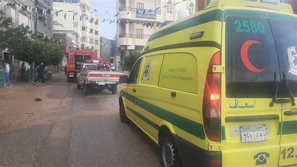 حريق شقة سكنية بعزبة