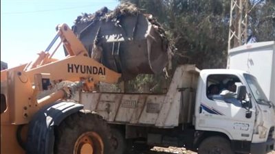 رفع 60 طنًا من المخلفات الصلبة والقمامة بالمنيا