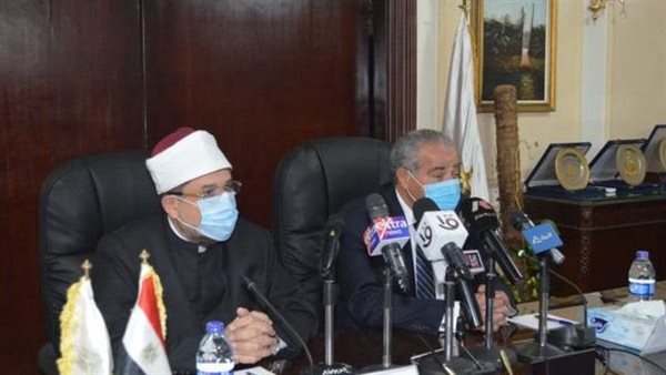 وزيرا الأوقاف والتموين