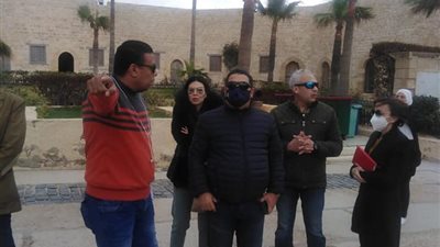 الآثار تتابع مشروع ترميم الصخرة الأم لقلعة قايتباي (صور)