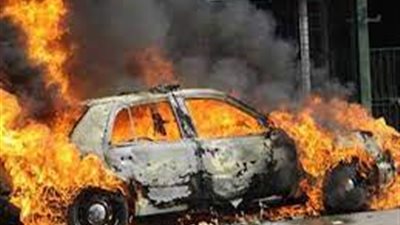 السيطرة على اشتعال النيران بسيارة في نفق صلاح سالم دون إصابات