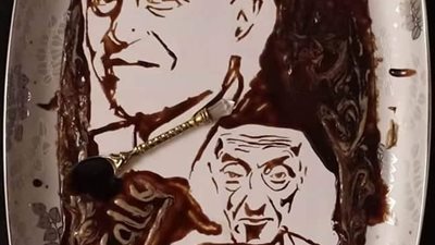 بينهم مجدي يعقوب.. بنت الصعيد تنحت من المأكولات صورًا للمشاهير (صور)