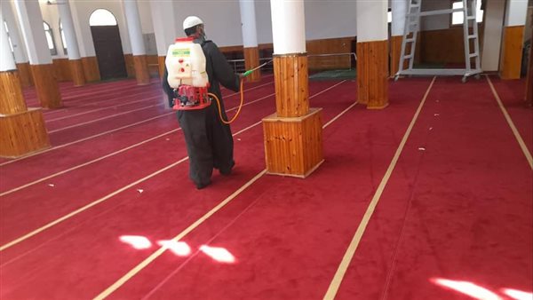 تعقيم مسجد قبل صلاة