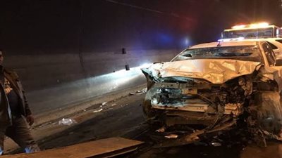 إصابة 3 أشخاص في حادث تصادم 