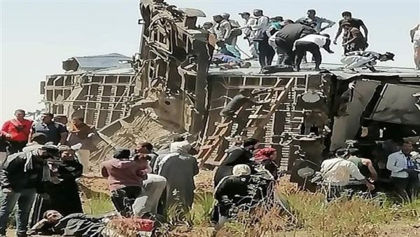 حادث قطاري سوهاج