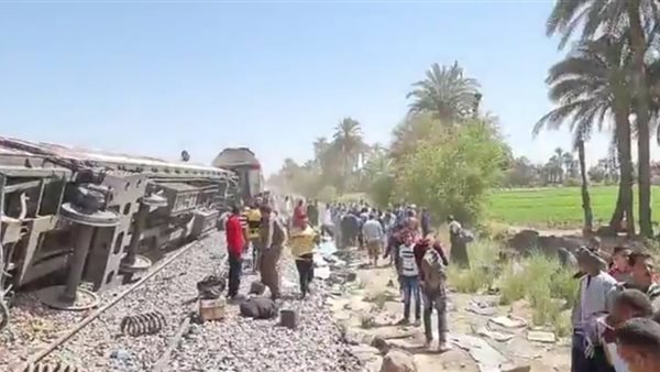 حادث قطاري سوهاج