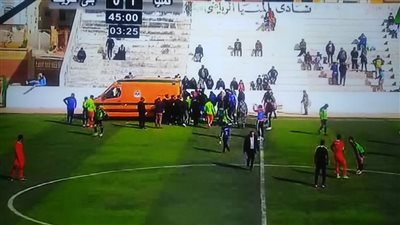 إصابة خطيرة للاعب بني سويف والإسعاف تنقله إلى المستشفى (فيديو)