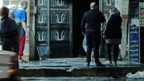 جانب من الحريق 